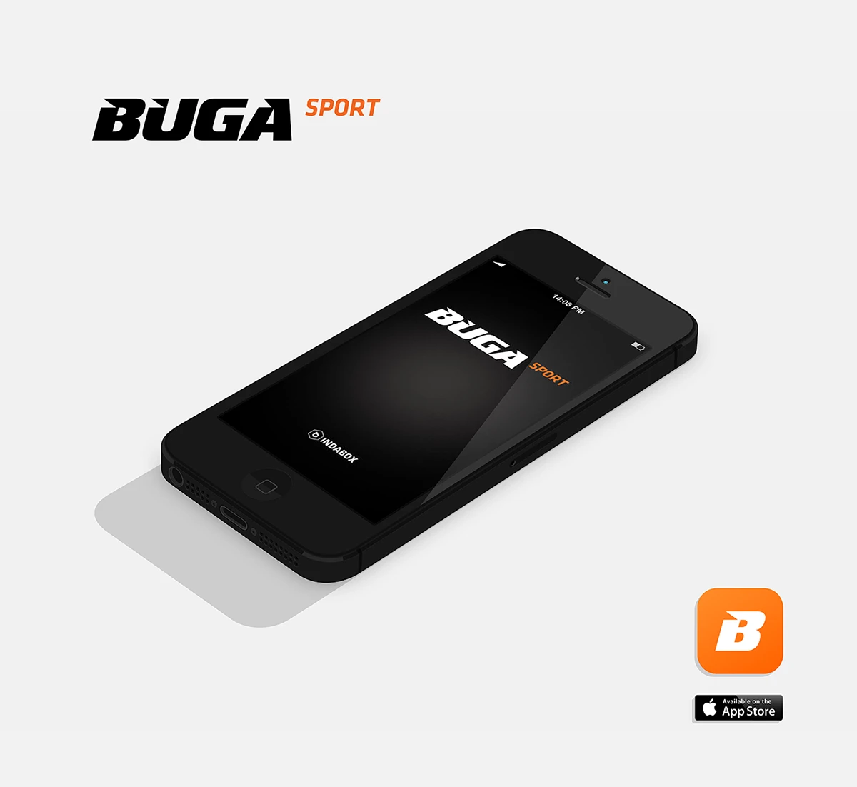 Bugasport brand, app icon and the iOS splash screen.