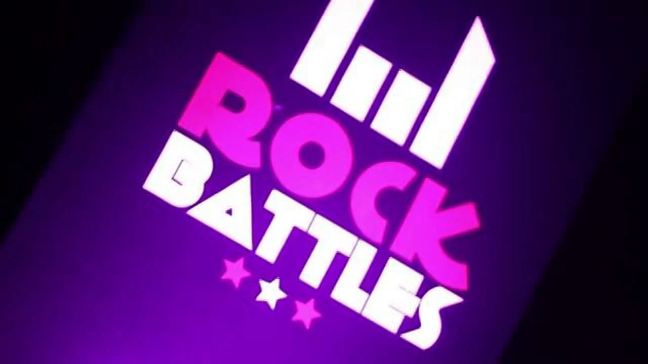Rock Battles identity, animated.