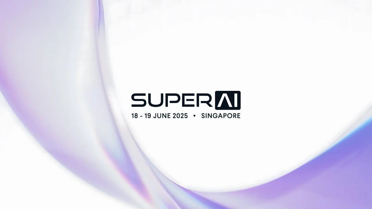 SuperAI promo film. Design and branding work seen in context.